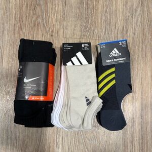 NWT Nike & Adidas Athletic Sock Bundle